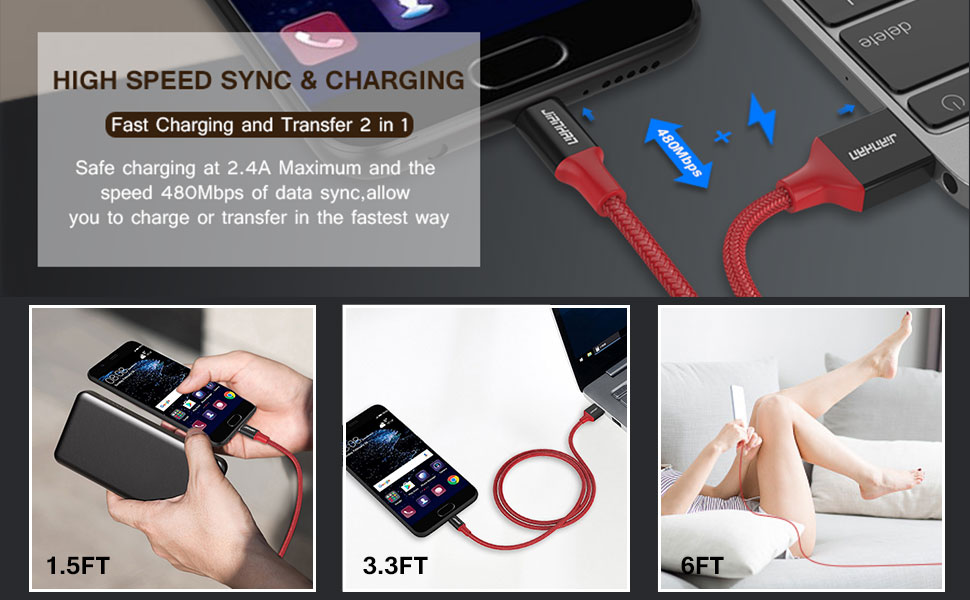 fast charging Micro USB 2.0 cable 
