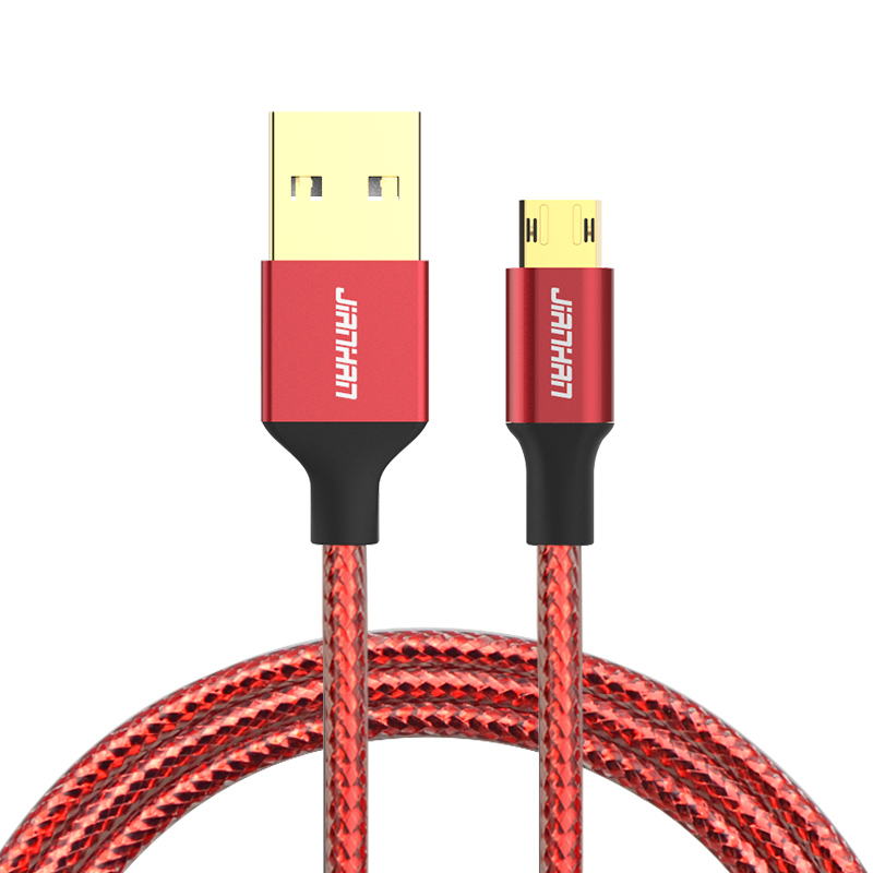Reversible micro usb data transfer cable