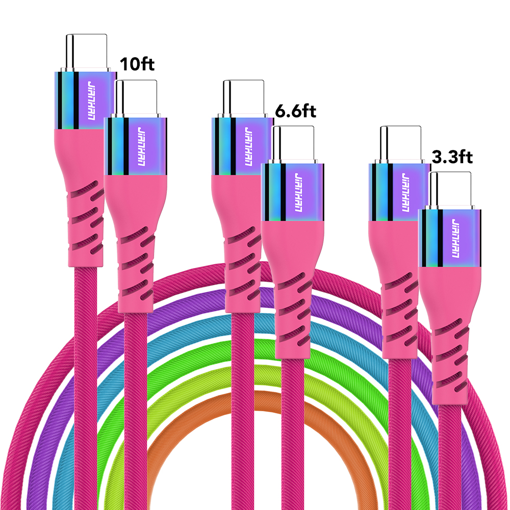 Color Type C to Type C Fast Charging Cable