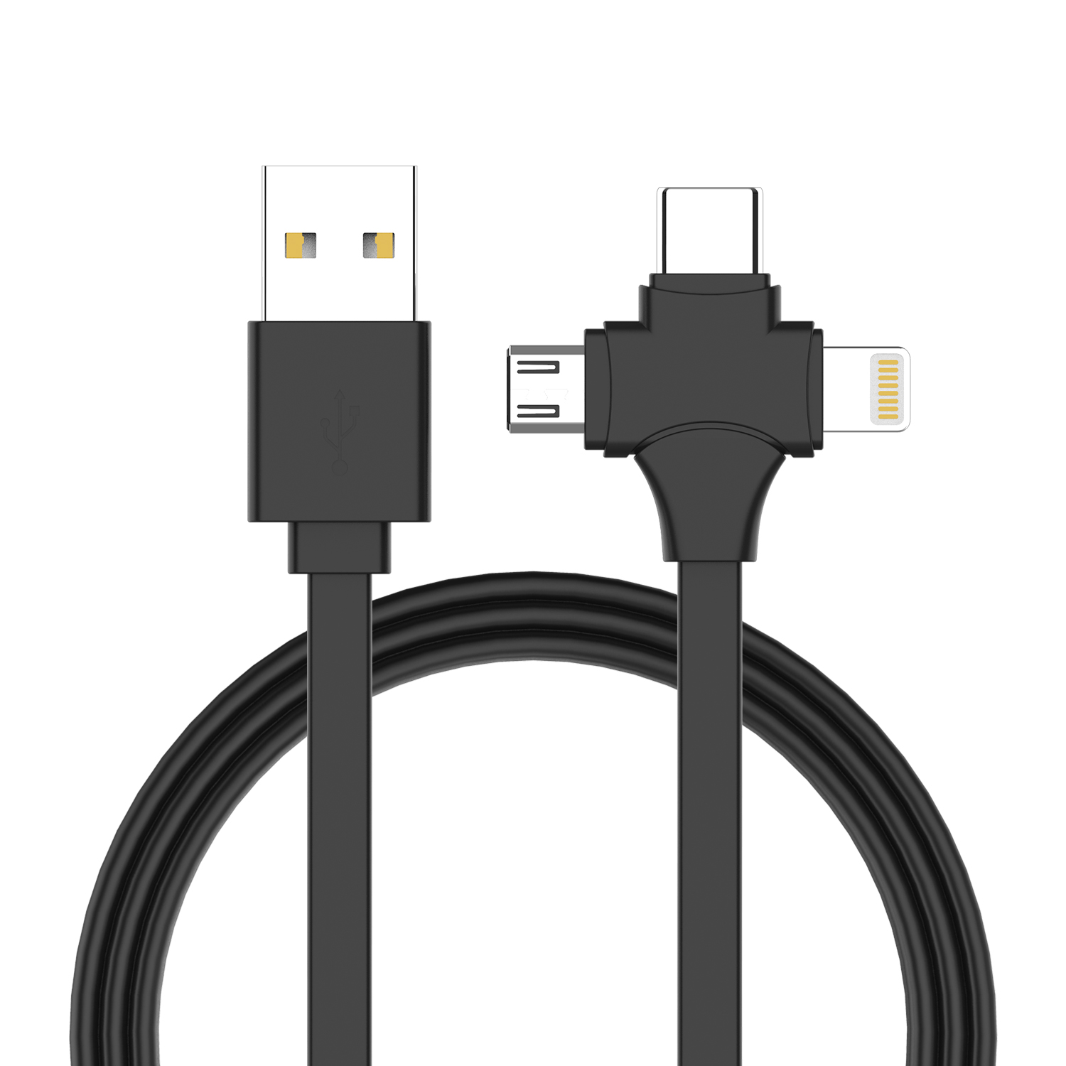 Hot sale multi function 3 in 1 usb fast charge cable 